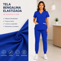 Ambo Mujer Modelo AURA Elastizado Premium FRANCIA - Soul Uniformes Médicos