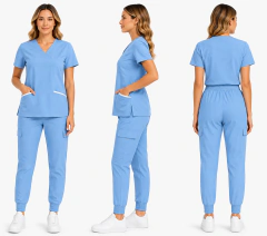 Ambo Mujer Modelo AURA Elastizado Premium FOREVER BLUE - comprar online