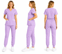 Ambo Mujer Modelo AURA Elastizado Premium LILA - comprar online