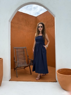 Vestido longuete linho - comprar online