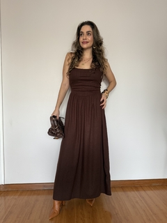 Vestido longuete corset na internet
