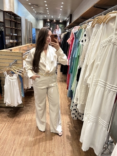 Calça pantalona lisa - Fab.
