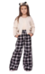 CALÇA INFANTIL FEMININA XADREZ WILD LEG - 123766