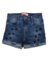 SHORT TEEN FEMININO JEANS CAT BORDADO TAM 12 - 17974!