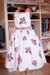 VESTIDO DE FESTA INFANTIL PEITO BORDADO GOLA FRUTAS ABERTO 10 - 4546