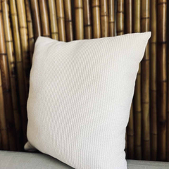 Almohadones de Nido de Abeja Off White