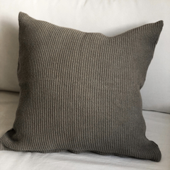 Almohadones de Nido de Abeja Habano