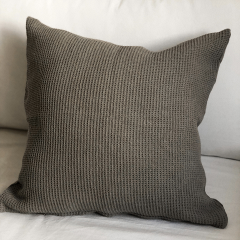 Almohadones de Nido de Abeja Habano