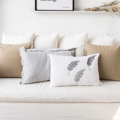 Almohadones de Tussor Camel