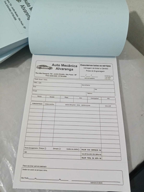 BLOCO DE ORÇAMENTO AUTOCOPIATIVO - 50x2 vias