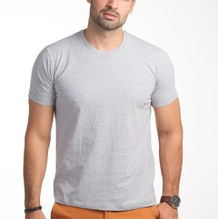 Camiseta Jowef Básica Cinza Claro