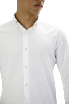 Camisa Jowef Oxford Gold Branco - comprar online