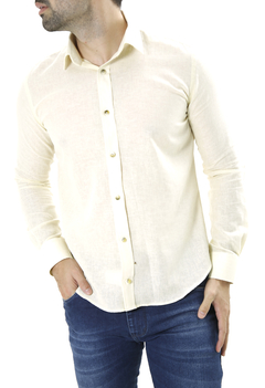 Camisa Jowef Linho Amarelo