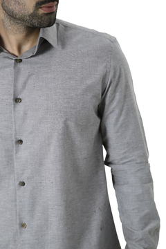 Camisa Jowef Chambray Cinza