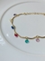 Pulseira Zircônias Coloridas - comprar online