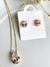 Conjunto Gota com Cristal Transparente - comprar online