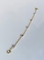 Pulseira Bolinha Dourada e Pérolas Infantil