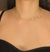 Choker com Corações de Pérolas