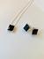 Conjunto Prata Zircônia Preta - comprar online