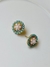 Brinco Verde Tiffany com Pérolas - comprar online