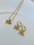 Conjunto Colar e Brinco de Mini Laço
