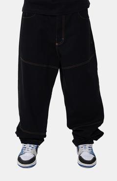 Calça Lord Alfa Collective Brand Preta Fio Dourada - comprar online