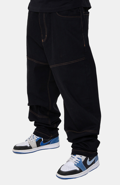 Calça Lord Alfa Collective Brand Preta Fio Dourada -  Canoa OutFit