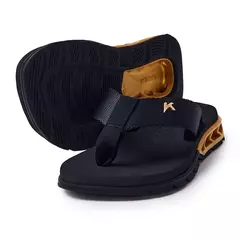 Sandalia Kenner Rakka Preto/Dourado - comprar online