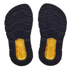 Sandalia Kenner Rakka Preto/Dourado -  Canoa OutFit