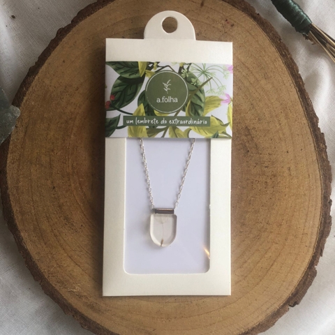 * Colar Dente de Leão Arco Mini 40cm (Prata 925) - A Folha