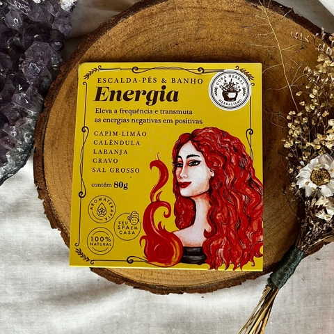 Escalda-Pés e Banho de Energia Sachê 80gr - Cura Herbal