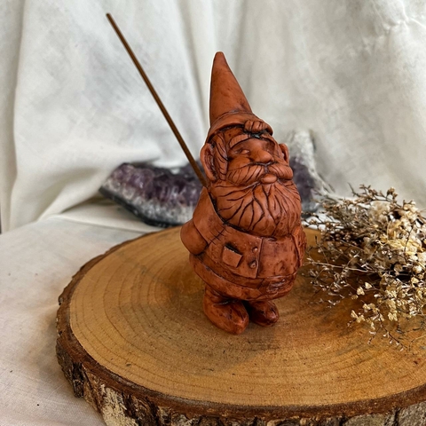 Incensário Gnomo Terracota - Cura Herbal