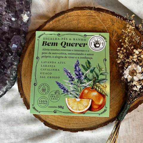 Escalda-Pés e Banho do Bem-Querer Sachê 80gr - Cura Herbal