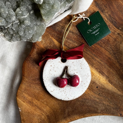 * Enfeite Bolacha de Natal G - Encanto Cerâmica