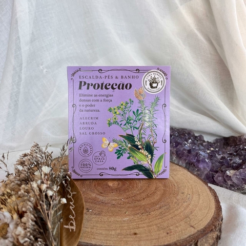 Escalda-Pés e Banho de Proteção Sachê 80gr - Cura Herbal