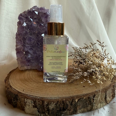 * Spray Limpeza Energética Rosa Damascena, Cedro e Sândalo - Metamorfose