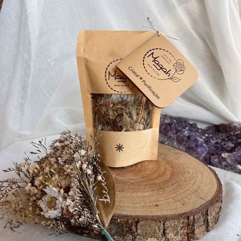 * Sais de Banhos Cristal Purificação 90g - Magah