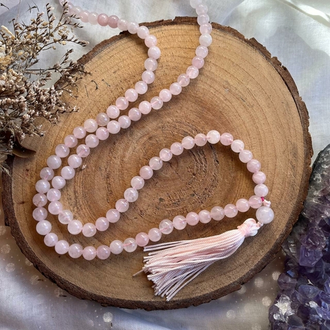 * Japamala Quartzo Rosa - Arte Milenar