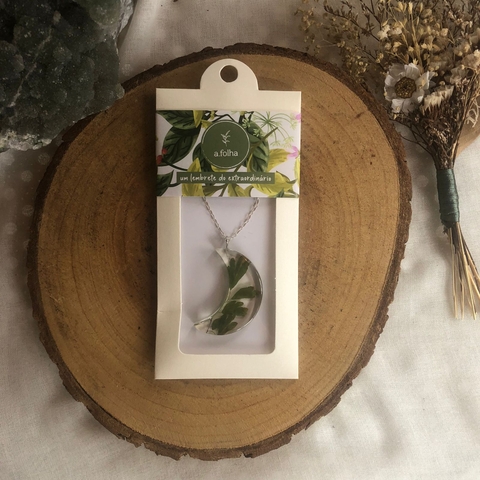 * Colar Avenca Lua Grande 60cm (Prata 925) - A Folha