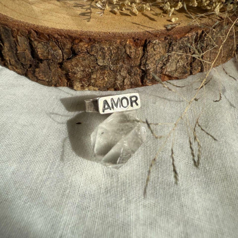 * Anel Manifesto Amor Prata 950 (número 17) - Madre Luna Joias