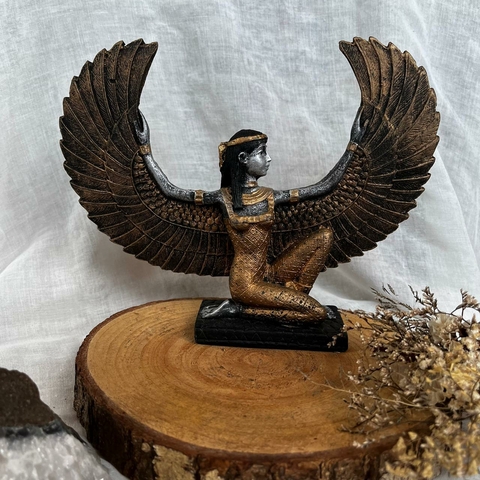 Estátua Deusa Isis 17x21cm (resina) - dourado