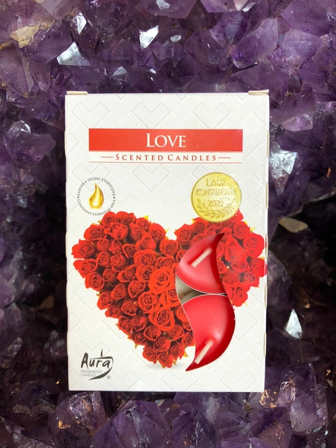Velas Perfumadas c/6 - Aura Scents - Love