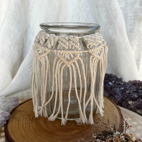 Vaso Vidro Macrame