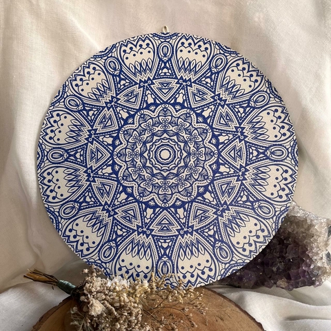 Mandala de MDF Azul - MandalaZen