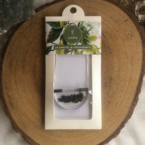 * Colar Lavanda Lua Grande 45cm (Prata 925) - A Folha