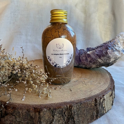 * Pó Mágico Bons Ventos (canela, açafrão, café e pó de pirita) - Mariana Leticia