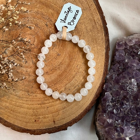 Pulseira Pedra Natural - Quartzo Branco