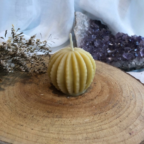 * Vela Cactus (cera de abelha) - Colmeia de Luz