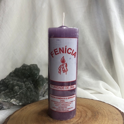 Vela 7 Dias Lilás - Chama Violeta Limpeza Energética e Cura