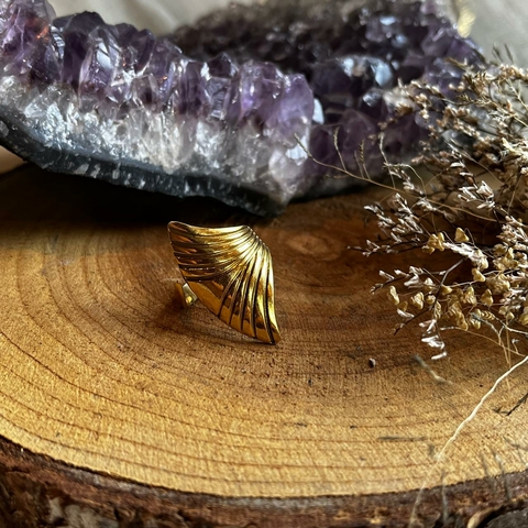 * Anel Baleia (número 23) - Yantra Jóias em Bronze